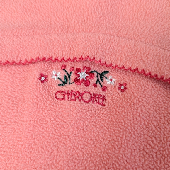 4/$15 18M Cherokee Fleece Pullover Sweater Pink Coral Mockneck Turtleneck Warm - Picture 2 of 5